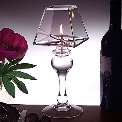 glass dimensions oil lamp