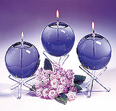 Tripod Sphere Oil Candles 1